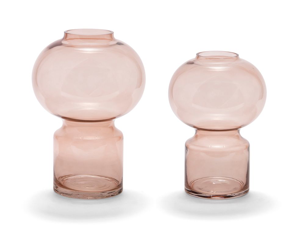 Vases - Bubble vase light brown glass Ø18x26 cm CR21109 - ANDREA HOUSE