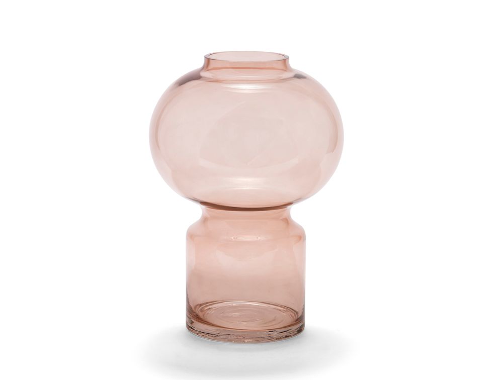 Vases - Vase en verre brun clair Bulle Ø21x29,5 cm CR21110 - ANDREA HOUSE