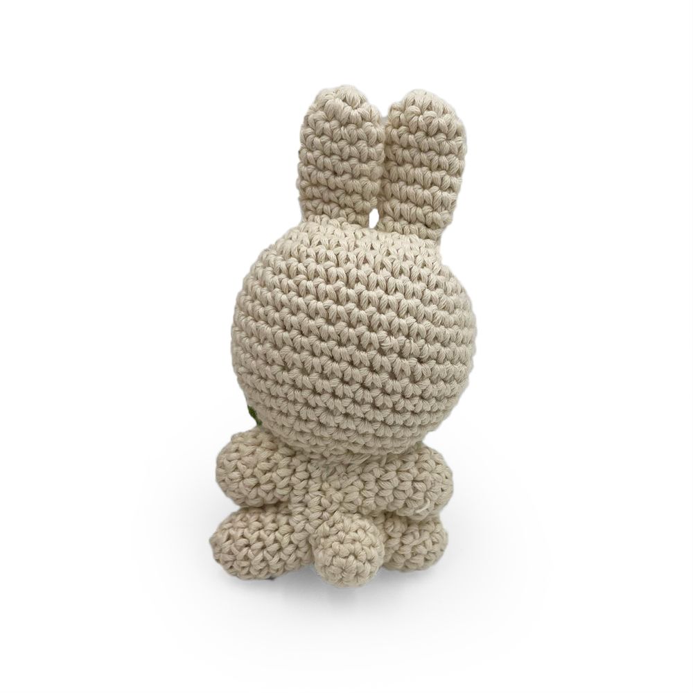 Jouets enfants - PINPIN LE LAPIN - HOCHET POUR BÉBÉ EN COTON BIO - MYUM - THE VEGGY TOYS