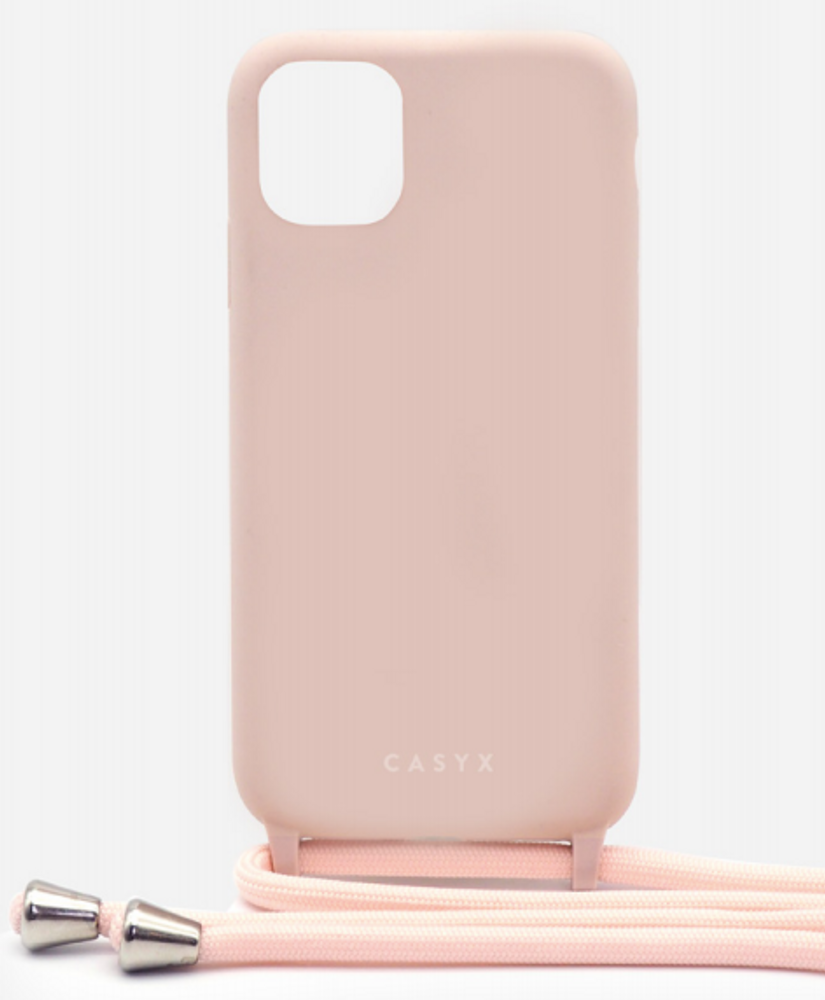Accessoires de voyage - Coque cordon (avec corde) : Powder Pink - CASYX