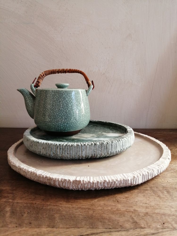 Trays - Stone Trays - LUCIE DELMAS SCULPTURE