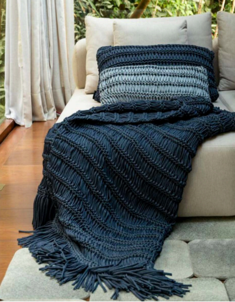 Coussins textile - Petit Coussin Antwerp Tricoté Coton - ELISA ATHENIENSE HOME