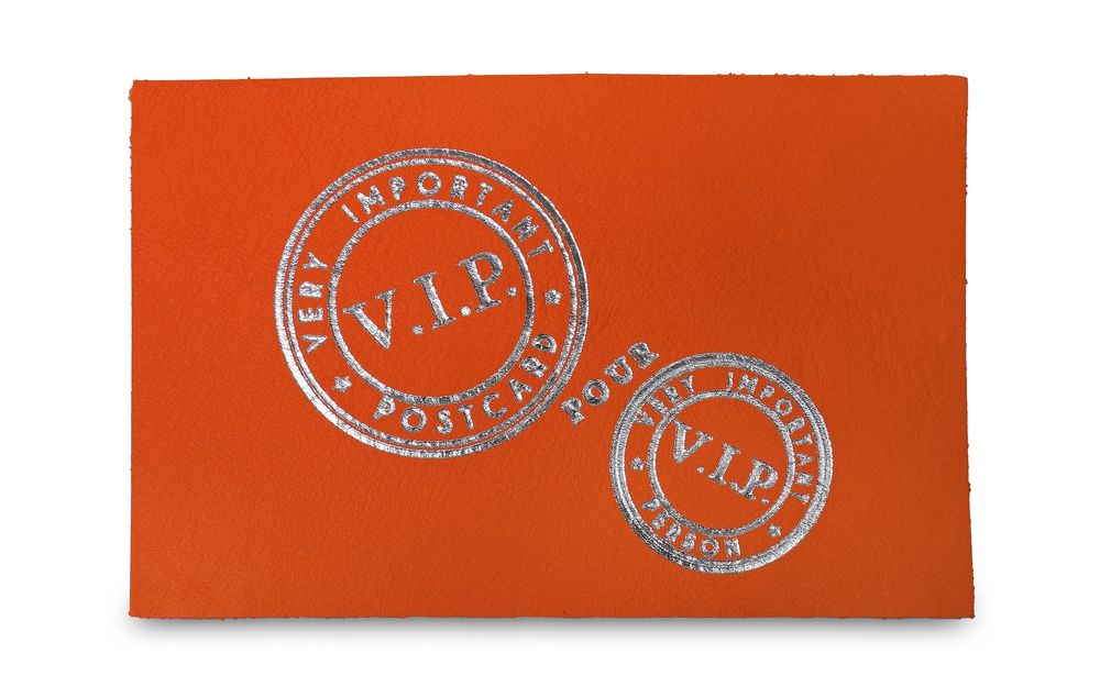 Card shop - UPCYCLED LEATHER POSTCARDS - BANDIT MANCHOT