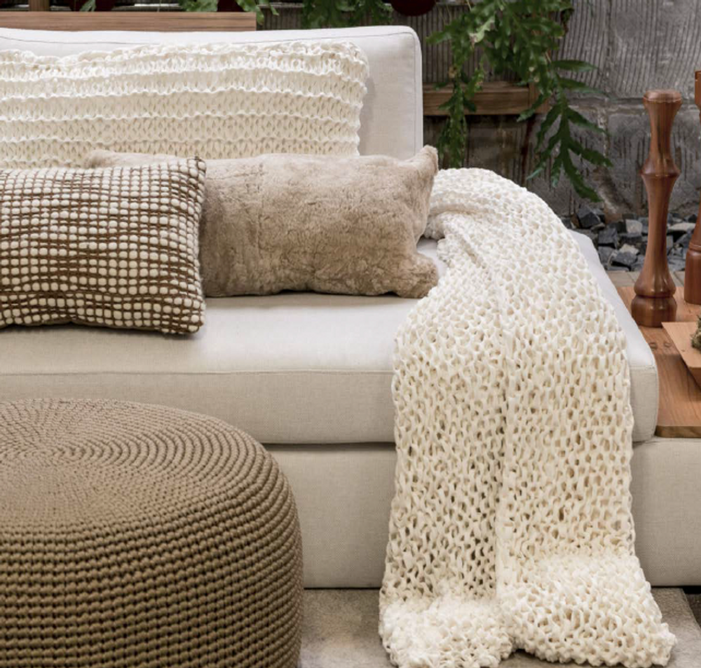 Coussins textile - Petit Coussin Antwerp Tricoté Coton - ELISA ATHENIENSE HOME