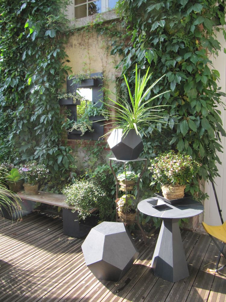 Spa - Slate Mirror 4 Planters - LE TRÈFLE BLEU
