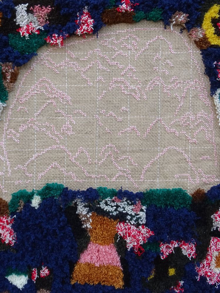 Decorative objects - Visit to the mountain (wall rug – 210)               - SARA PEREIRA ATELIER