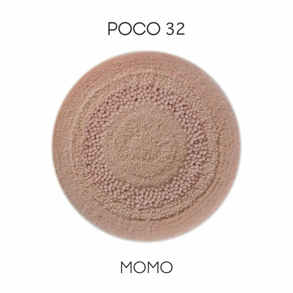 Design carpets - POCO32_MOMO design rug seat cushion pink 100%wool Φ32cm - ZAPPETO