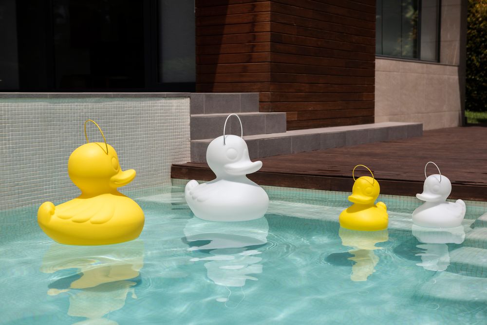 Piscines - LUMINAIRE FLOTTANT - THE DUCK DUCK LAMP S - BLANC - GOODNIGHT LIGHT