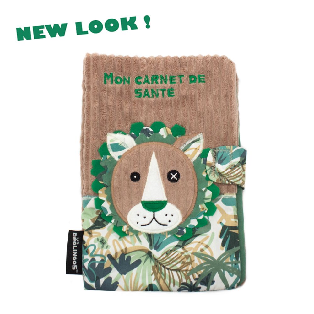 Childcare accessories - Health Book Cover Jelekros the Lion - DEGLINGOS