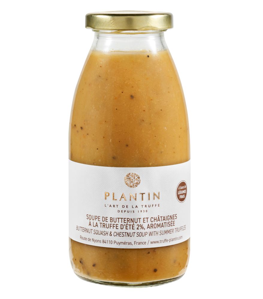 Delicatessen - Butternut squash & chestnut soup with truffles - PLANTIN