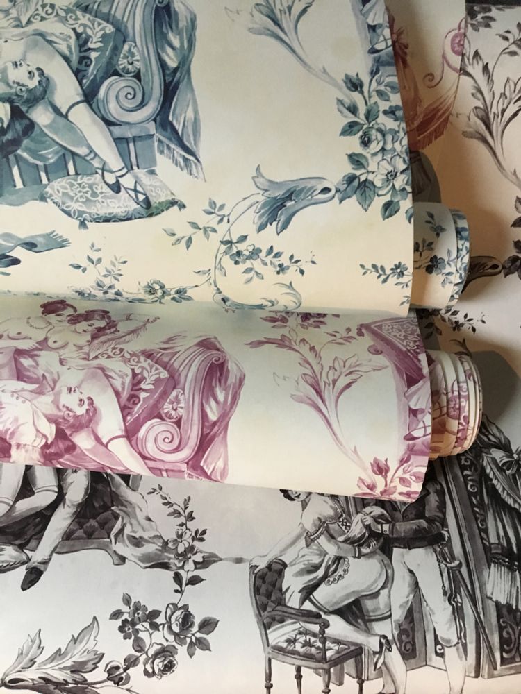 Wallpaper - Pascale Risbourg - Coll. EROTIC TOILE DE JOUY - Wallpaper - BELGIUM IS DESIGN