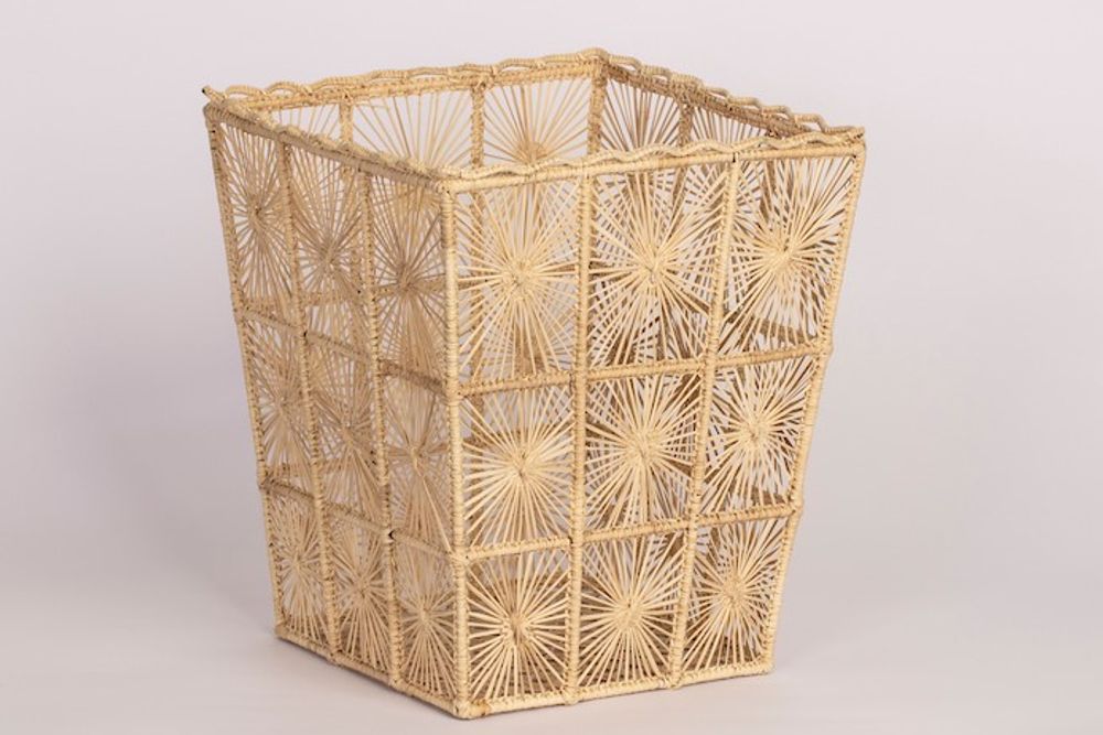 Decorative objects - Short Line Basket With Trimming - MYTO DESIGN RITUAL COLOMBIA