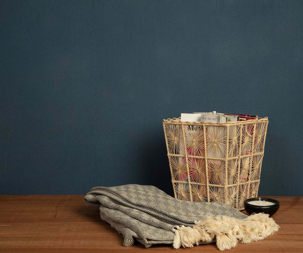 Decorative objects - Short Line Basket With Trimming - MYTO DESIGN RITUAL COLOMBIA