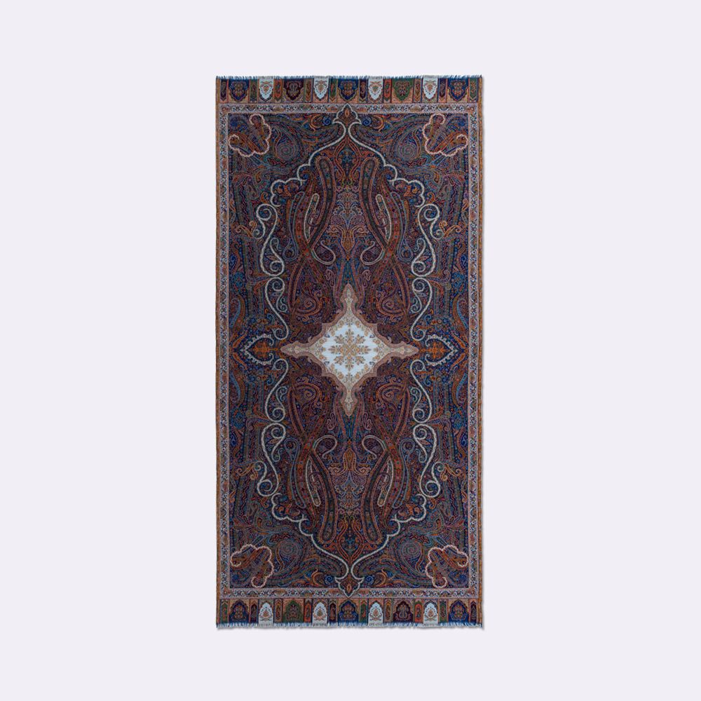 Plaids - MERVEILLE BLEU JEAN ETOLE PLAID - PETRUSSE PARIS