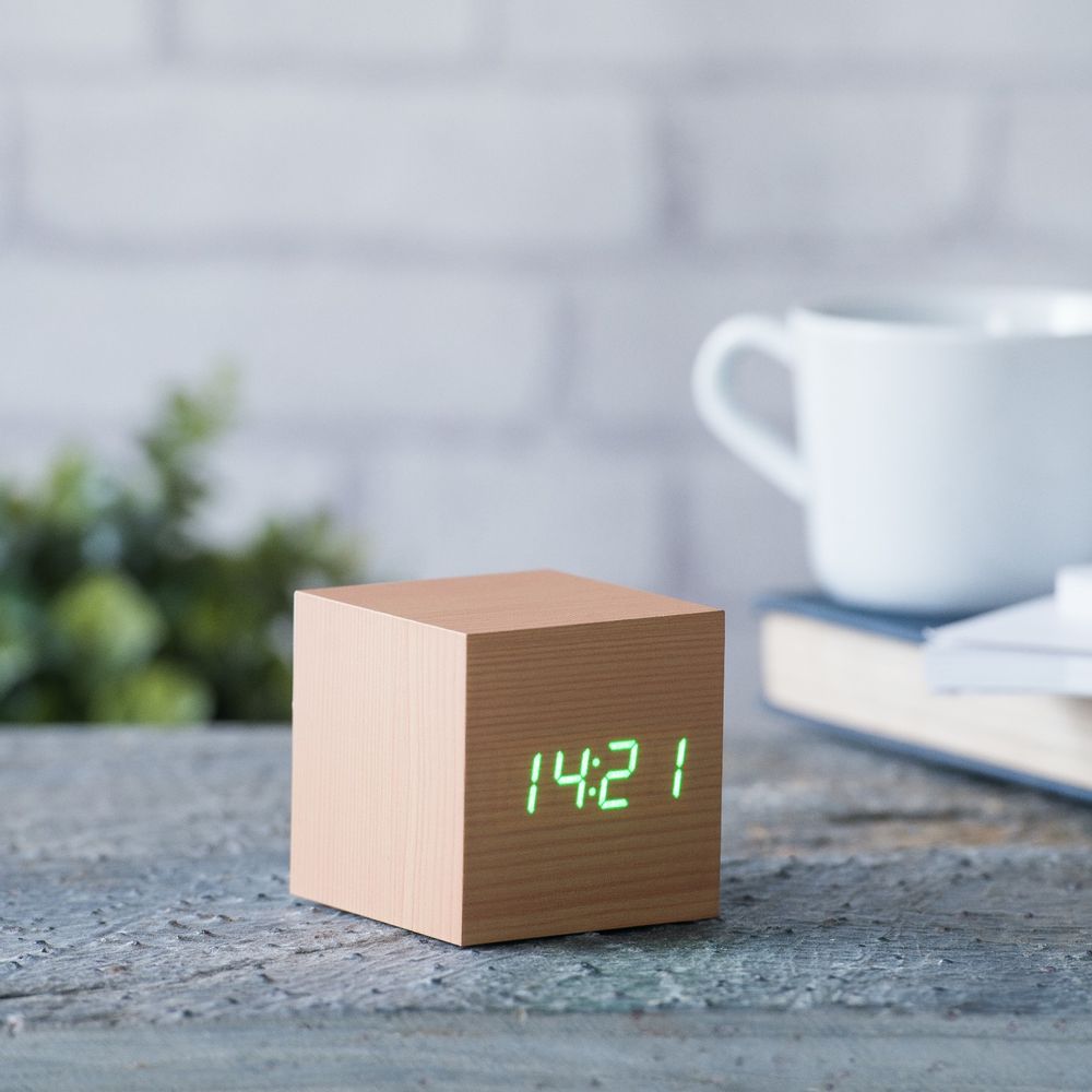 Clocks - Cube Click Clock - GINGKO