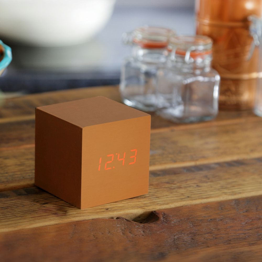 Clocks - Cube Click Clock - GINGKO
