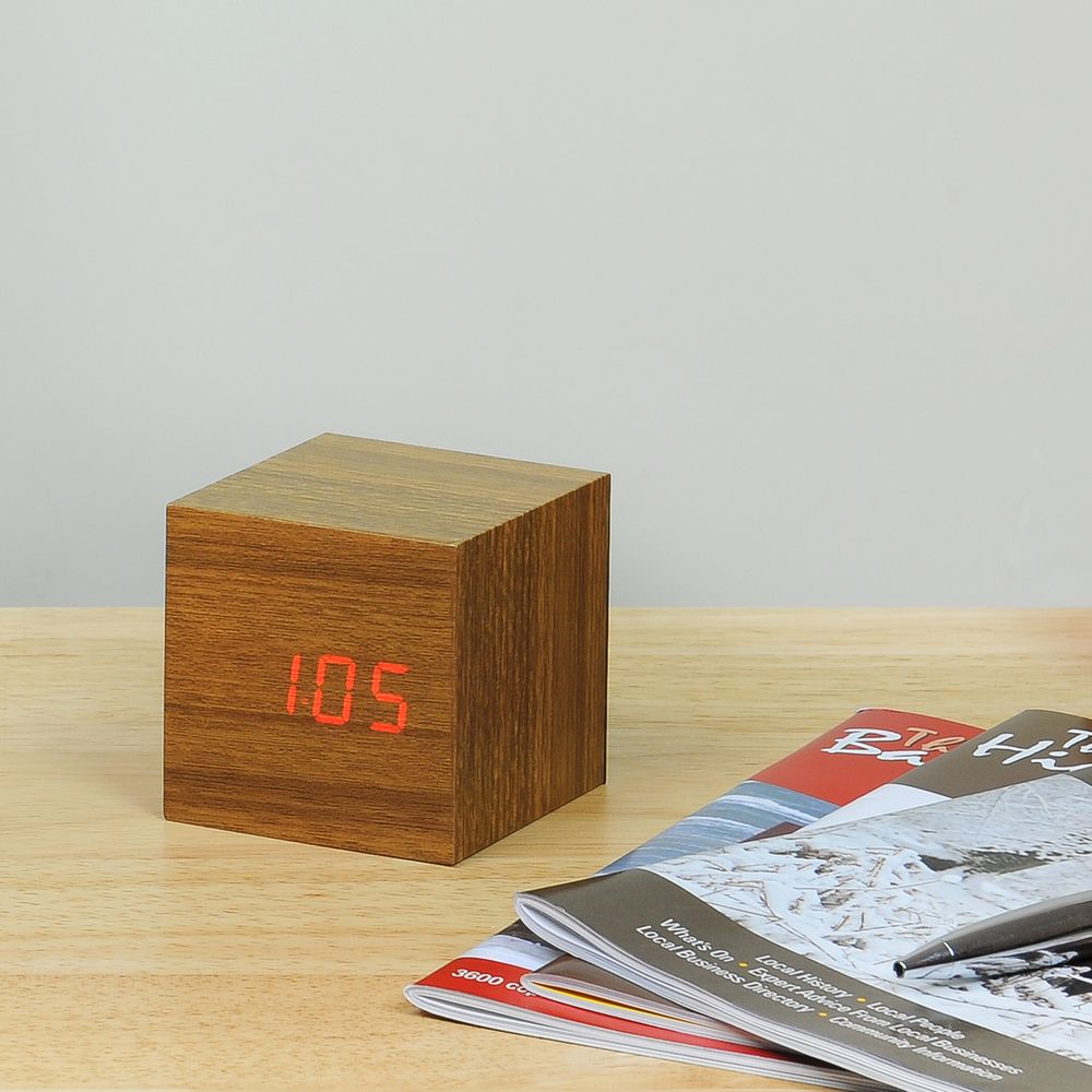 Clocks - Cube Click Clock - GINGKO