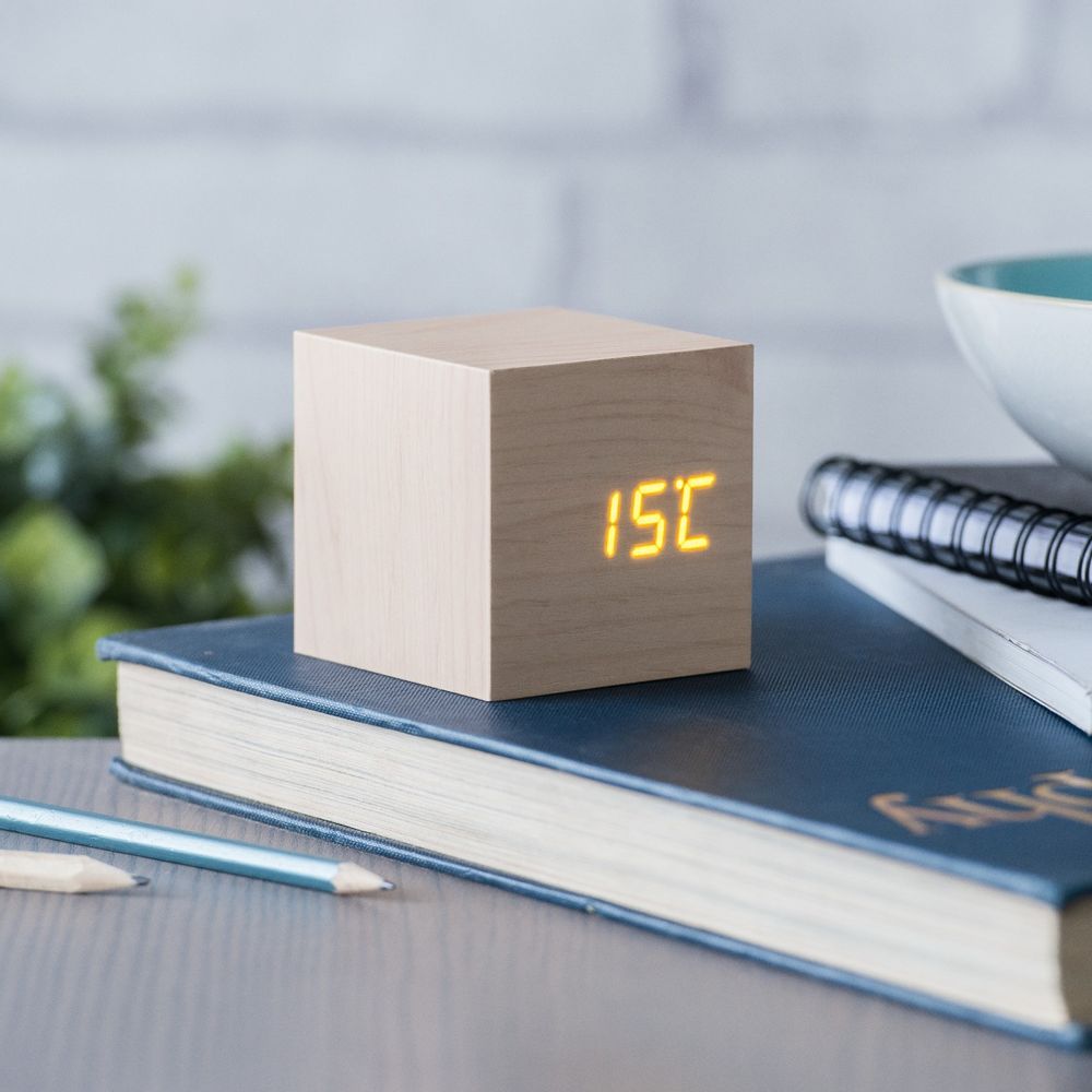 Clocks - Cube Click Clock - GINGKO
