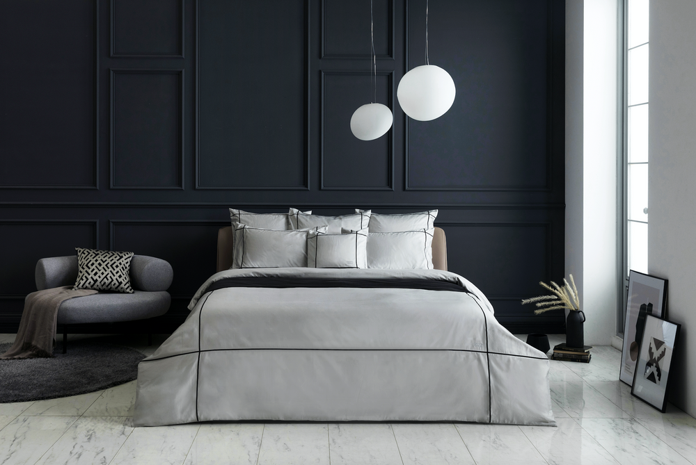 Bed linens - Luxury Duvet Cover Set, Modern Nox - CROWN GOOSE