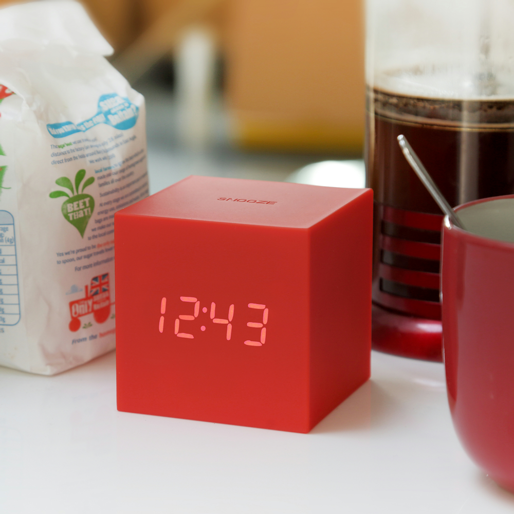 Clocks - Gravity Cube Click Clock - GINGKO