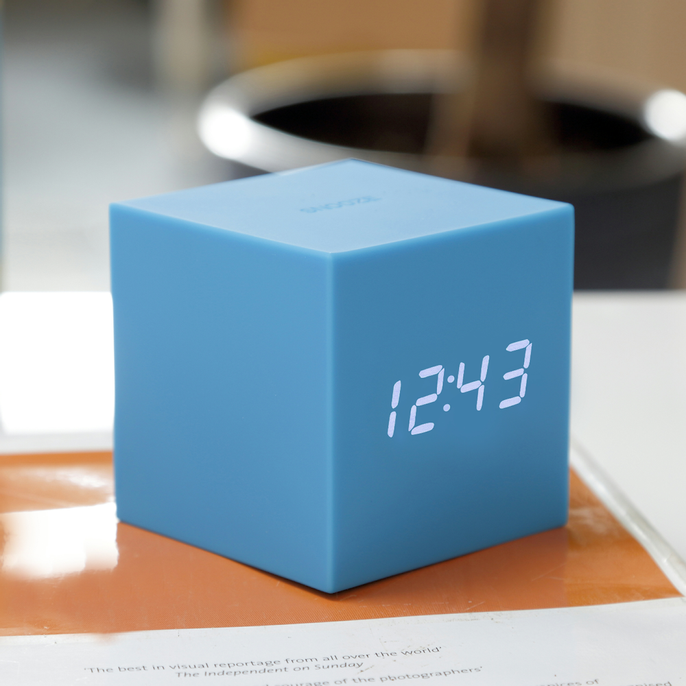 Clocks - Gravity Cube Click Clock - GINGKO