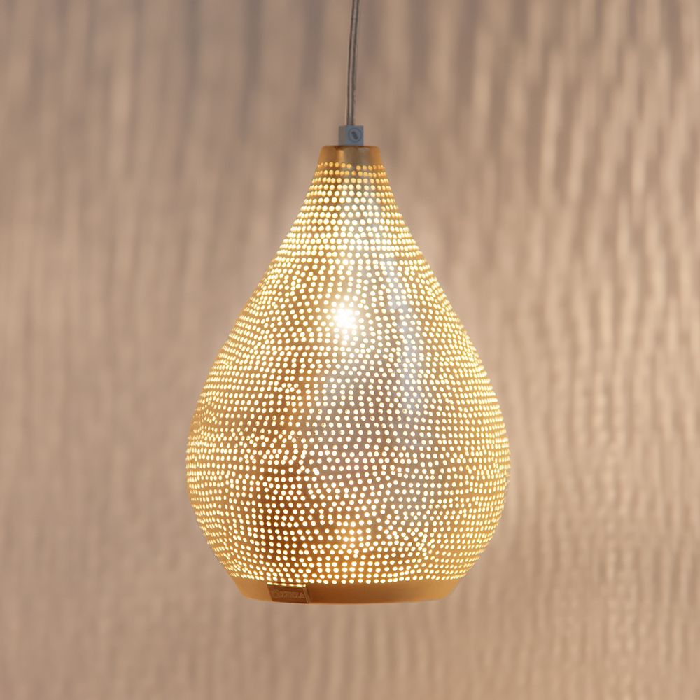 Hanging lights - Gold Pendant lamps Filisky pattern - ZENZA