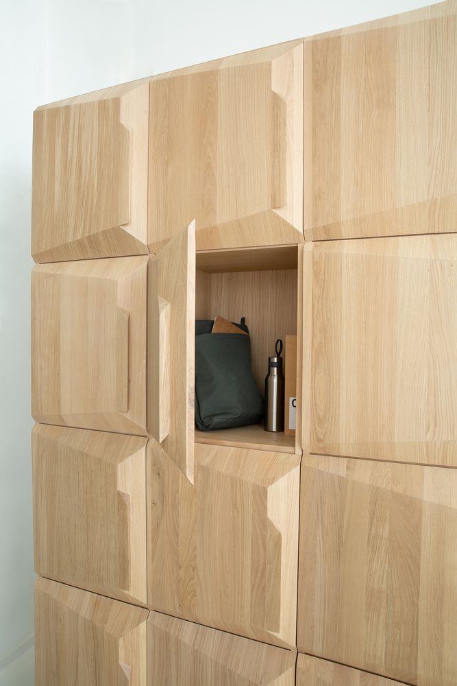 Boîtes de rangement - Meuble de rangement Oak Stairs - ETHNICRAFT