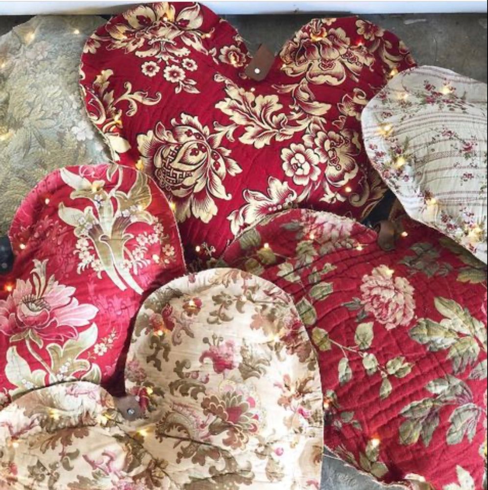 Other wall decoration - Cœurs  - ROSE VELOURS