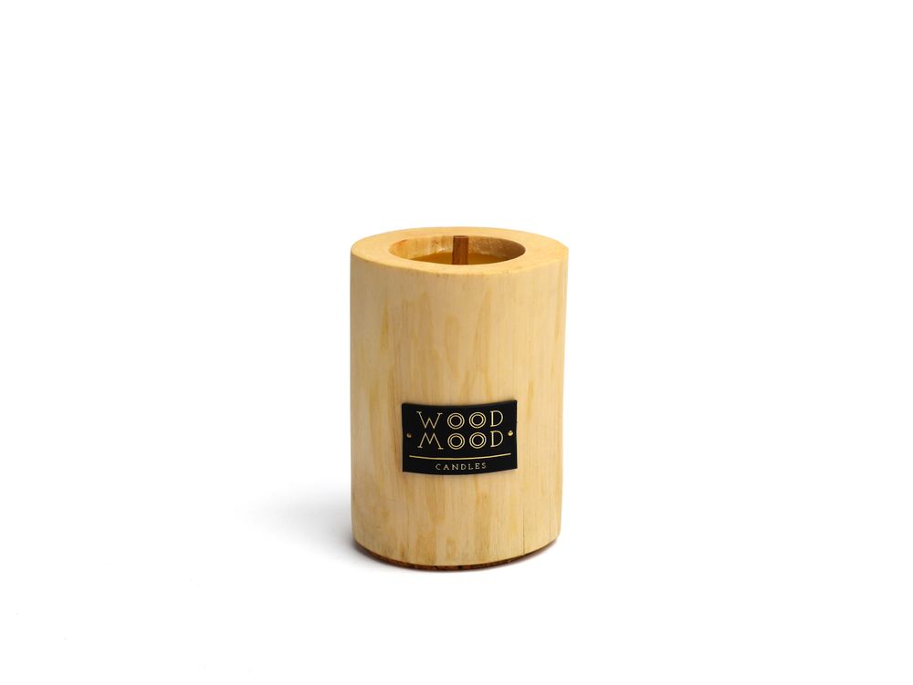 Cadeaux - SILKY S | Bougie intérieure en bois, cire d'abeille et huiles naturelles | Format cadeau parfait - WOOD MOOD
