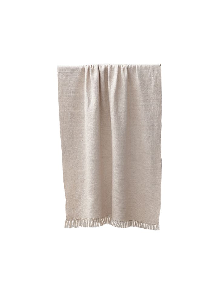 Coussins textile - Plaid THONGSA BLANC - BHUTAN TEXTILES