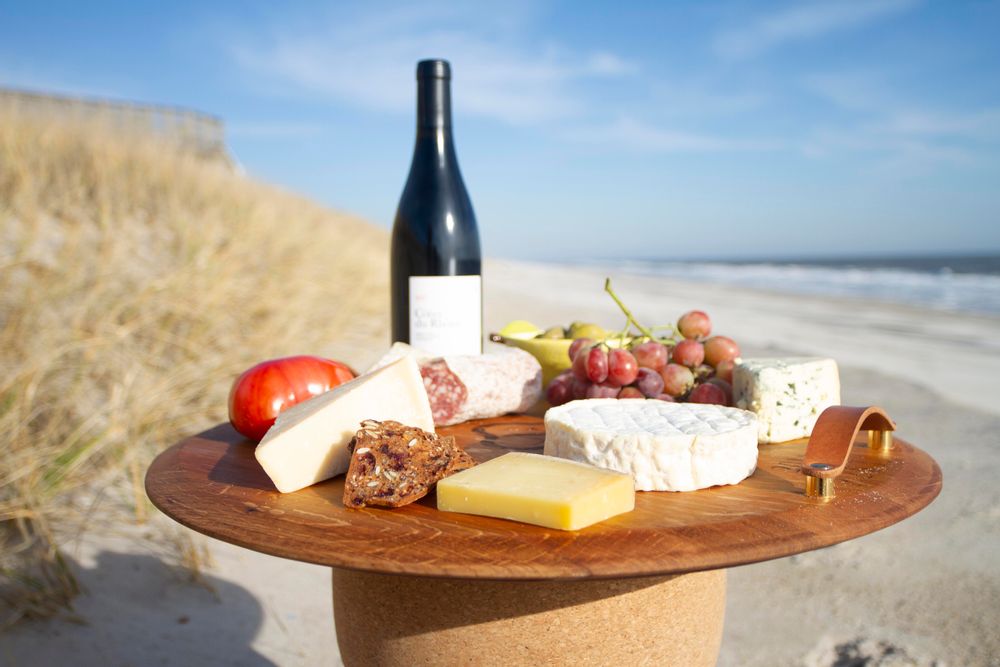 Trays - Provence &Vintage Platters with leather handle - PROVENCE PLATTERS