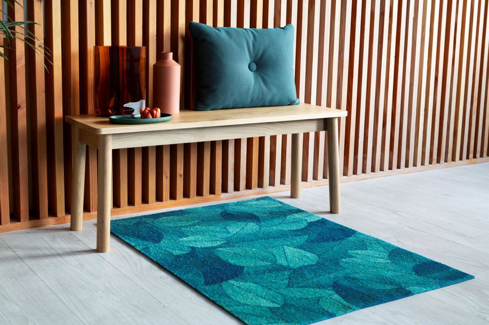 Design objects - Doormat Foliage Blue Dusk - HEYMAT