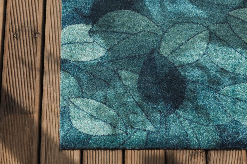 Design objects - Doormat Foliage Blue Dusk - HEYMAT