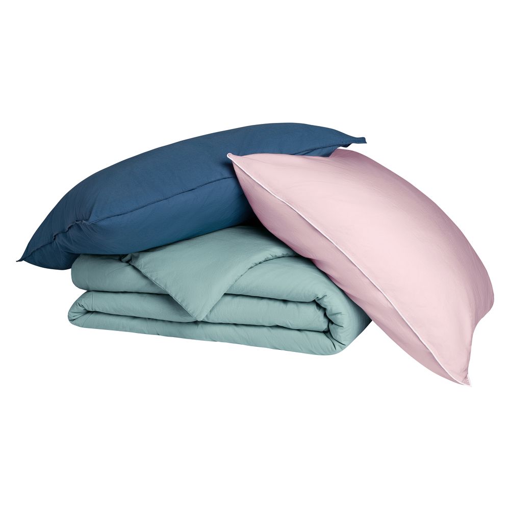 Linge de lit - Linge de lit Douceur lavée - collection enfant - BLANC CERISE
