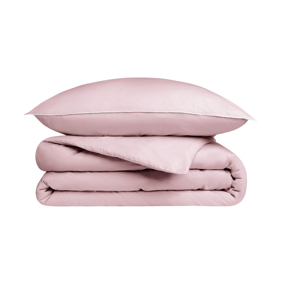 Linge de lit - Linge de lit Douceur lavée - collection enfant - BLANC CERISE