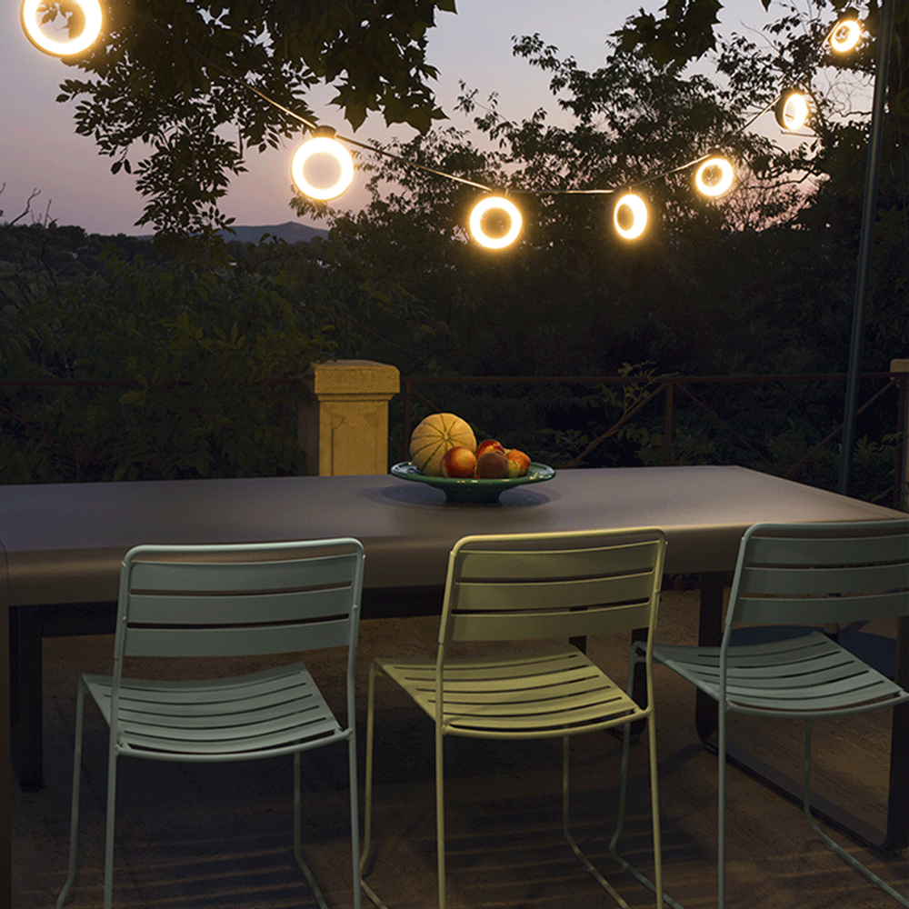 Outdoor hanging lights - HOOP | String of lights - FERMOB