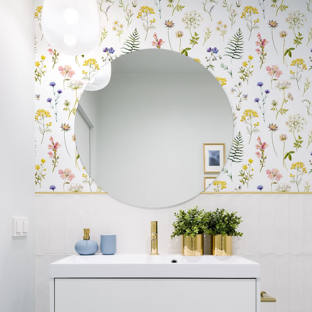 Other wall decoration - Wallpaper Herbier blanc - PAPERMINT