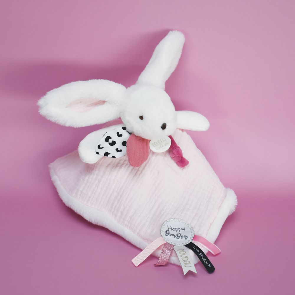 Soft toy - HAPPY BLUSH CUDDLY TOY, 25 CM - DOUDOU ET COMPAGNIE