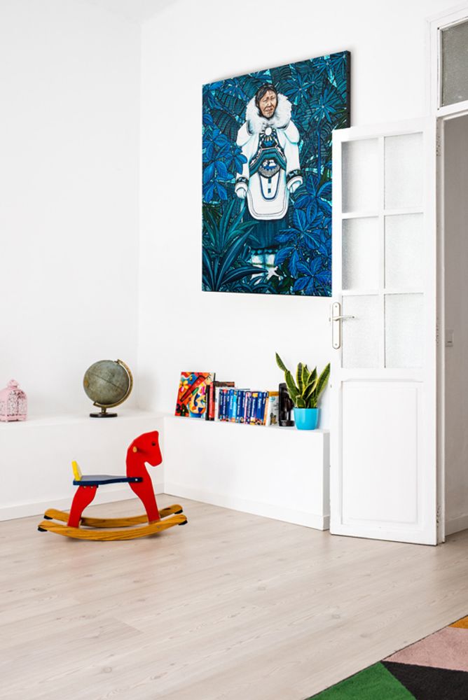 Tableaux - PEINTURE - Inuit - 81 x 100 cm - Acrylique sur toile - Maison Fétiche - MAISON FÉTICHE