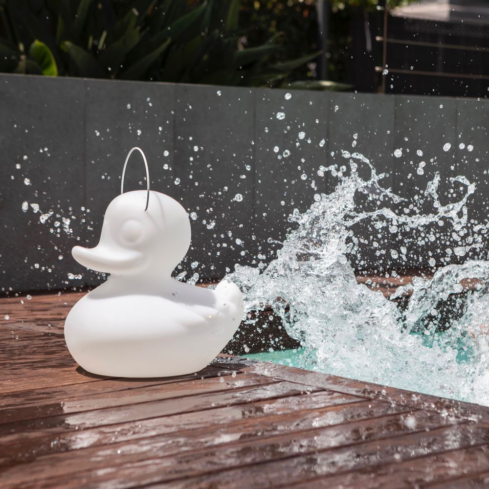 Piscines - LUMINAIRE FLOTTANT - THE DUCK DUCK LAMP S - BLANC - GOODNIGHT LIGHT