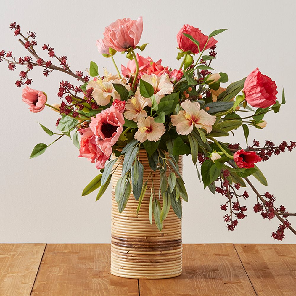 Décorations florales - Coquelicot pizzicato- LOU DE CASTELLANE - Fleurs artificielles plus vraies que nature  - LOU DE CASTELLANE