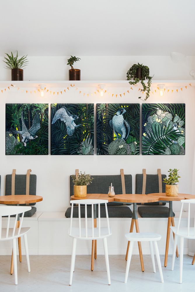 Other wall decoration - PAINTING - Oasis - 65 x 54 x 4 cm - Acrylic on canvas - Maison Fétiche - MAISON FÉTICHE