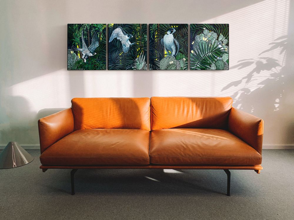 Other wall decoration - PAINTING - Oasis - 65 x 54 x 4 cm - Acrylic on canvas - Maison Fétiche - MAISON FÉTICHE