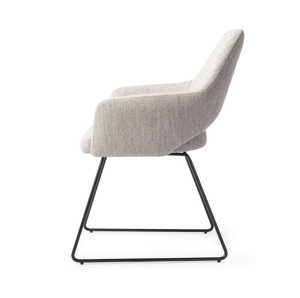 Chairs for hospitalities & contracts - Yanai Dining Chair - Pigeon, Slide Black - JESPER HOME