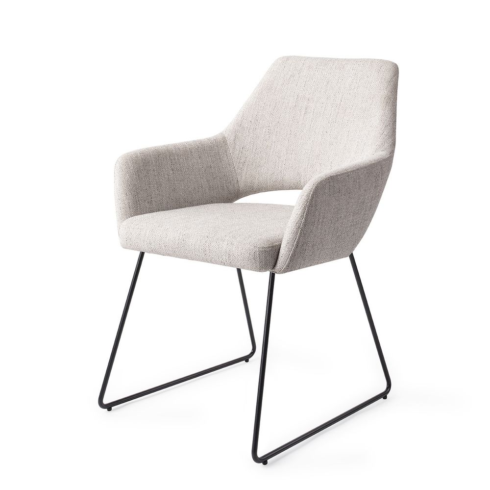 Chairs for hospitalities & contracts - Yanai Dining Chair - Pigeon, Slide Black - JESPER HOME