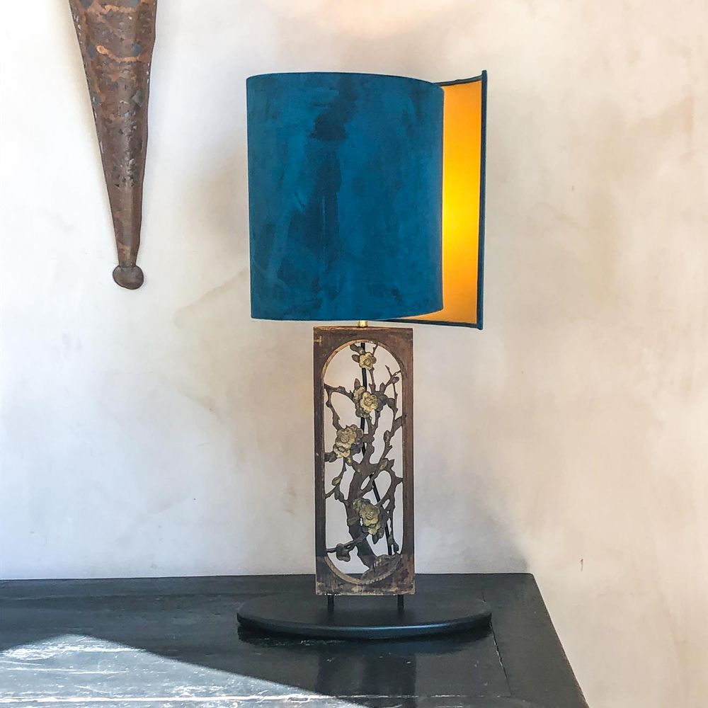 Lampes de table - Lampe de table en bois unique - THE SILK ROAD COLLECTION