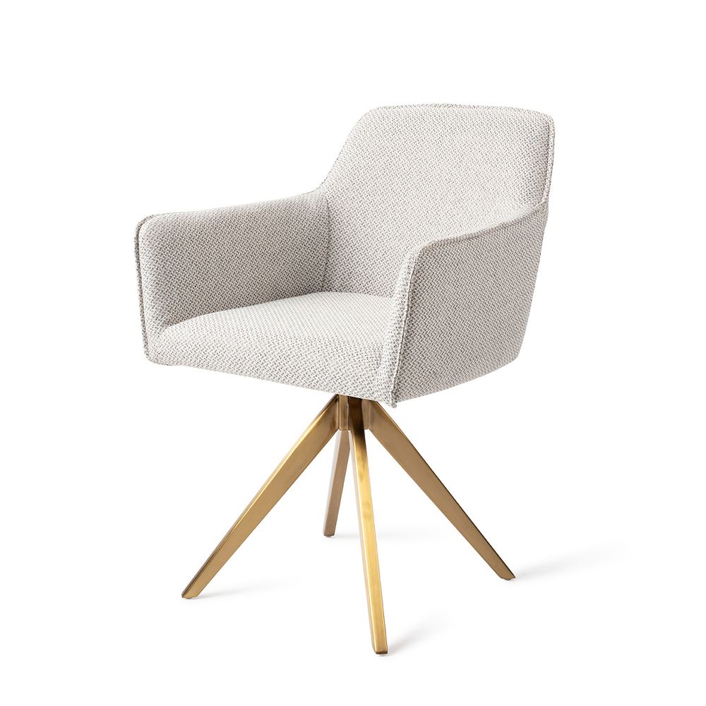 Chairs for hospitalities & contracts - Hofu Dining Chair - Charm Ladies, Gold Turn - JESPER HOME