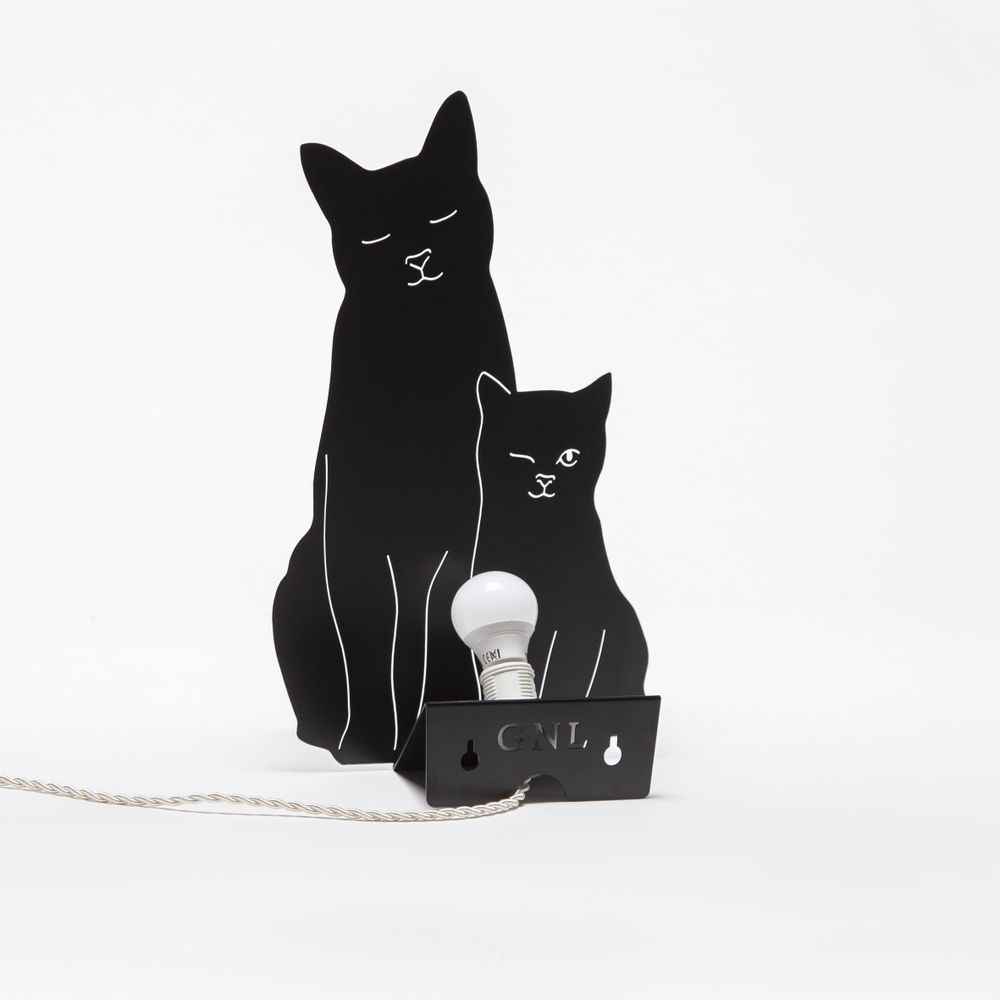 Table lamps - THE KITTIES LAMP - BLACK - GOODNIGHT LIGHT