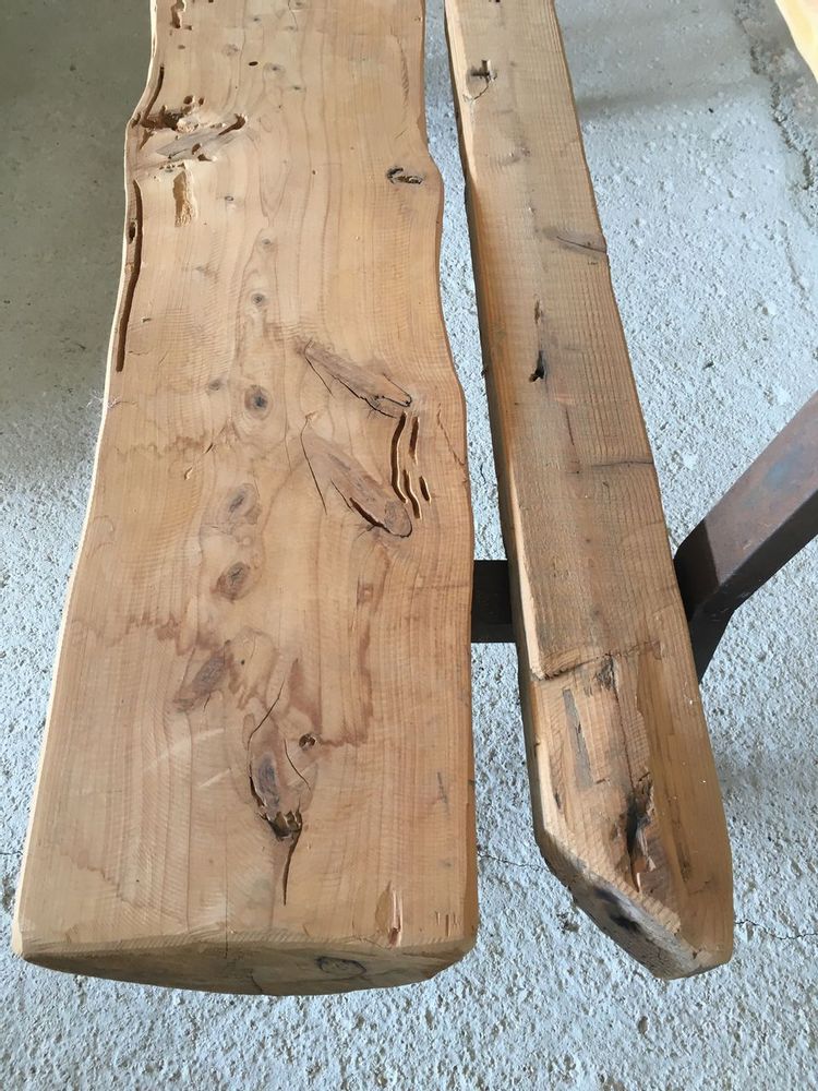 Canapés - Banc en bois de tronc de cyprès deux cents ans, une seule pièce - SILO ART FACTORY