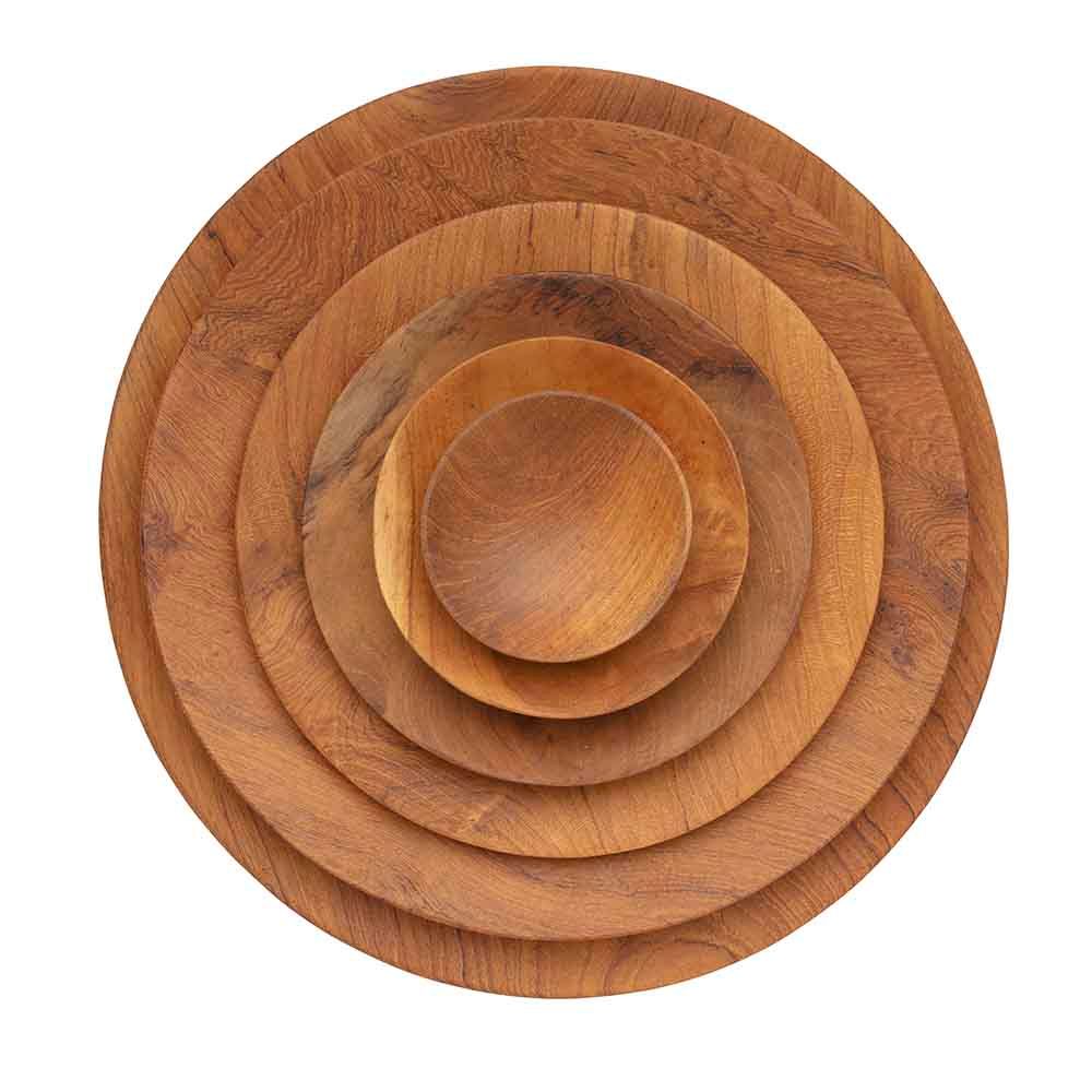 Everyday plates - Plates Made From Reclaimed Teak Wood - ORIGINALHOME ECO DESIGN